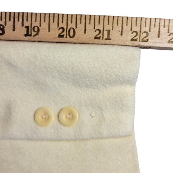 Talbots Petites Angora Rabbit Hair Wool Blazer Size SP Yellow Lined Flap Pockets - Picture 7 of 10